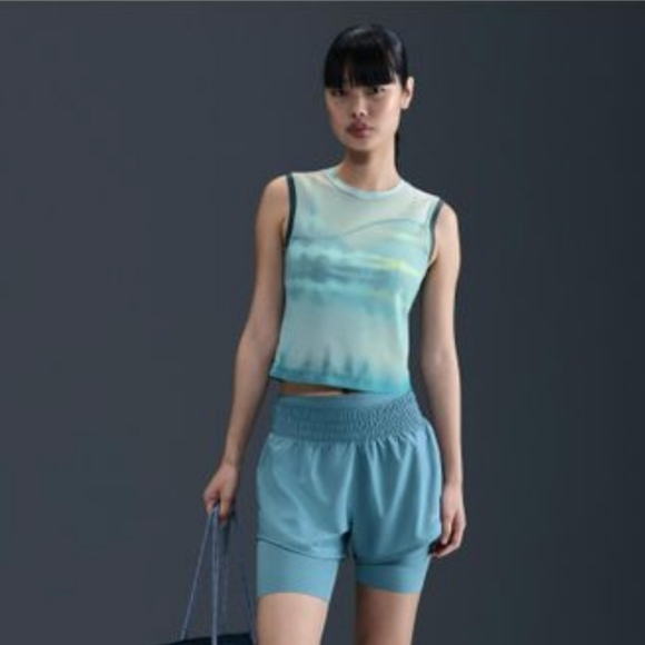 NWT Nike Women's Blue X Norblack Norwhite Dri-Fit Printed Tank Top Size XL - Picture 11 of 12